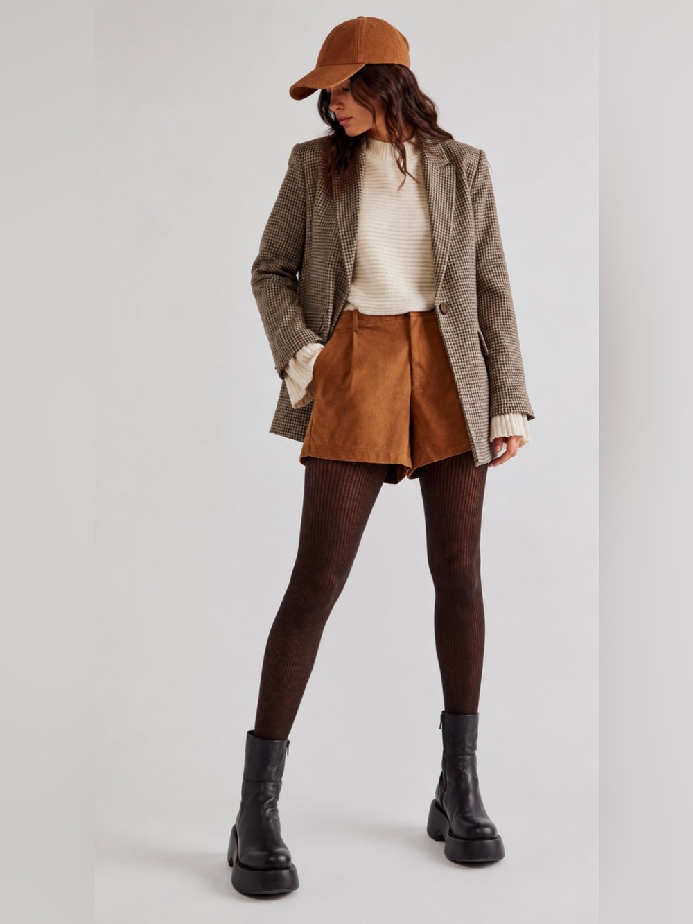 Free People| ‘Roma’ Vegan Suede High Rise Shorts